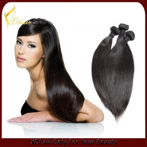 中国 Tangle free hairpiece human hair extension double drawn quality virgin remy hair 制造商