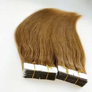 China Tangle free human hair no shed natural human hair extension weaving skin weft fabricante