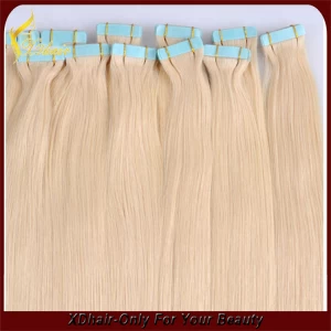 An tSín Tangle free keratin glue 100% European virgin remy hair double drawn American blue glue tape hair extension déantóir