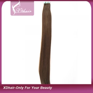 China Tape Hair Extensions PU pele trama Fornecedor Virgin Cabelo Humano da China fabricante