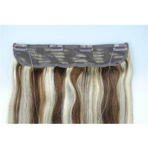 Chine Thick Bottom mix color 120g Remy Double Drawn 20 inch flip human in hair extensions fabricant