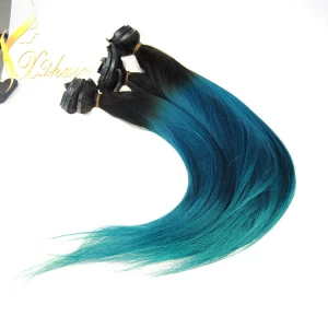 An tSín Top Grade Unprocessed Ombre Hair Extension Clip in déantóir