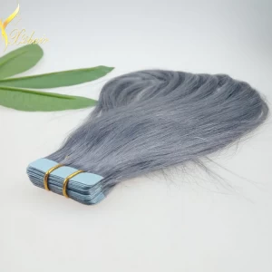 An tSín Top Quality Full cuticle pu skin weft hair 100g/piece brazilian hair tape hair extension 18--28inch in stock déantóir