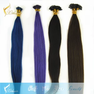 Chine Top Quality Per-bonded Hair Extension I Tip/U Tip/Flat Tip 100% Cheap Virgin Indian Hair Wholesale fabricant