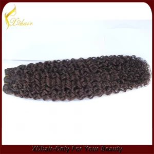 中国 最高品質の100％の人間の深い波ブラジルの毛横糸ヘア織り メーカー