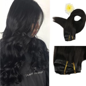 China Top quality Good Feedback 100% Human Clip In Hair Extension manufacturer