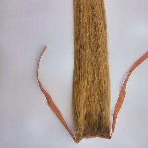 An tSín Top quality ponytail clip in remy human hair extensions déantóir