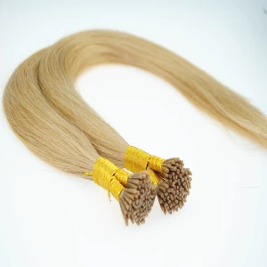 An tSín Top quality queen hair virgin i-tip brazilian hair extension for black women déantóir