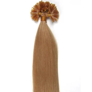 China U Tip human hair extension virgin remy colored hair nail tip hair fabrikant
