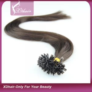 中国 U tip hair extensions 0.8g 100% Human Hair Virgin Remy Hair Wholesale Cheap Price High Quality Manufacture Supplier in China 制造商