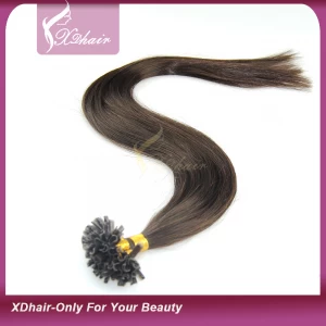 中国 U tip hair extensions 1g 100% Human Hair Virgin Remy Hair Wholesale Cheap Price High Quality Manufacture Supplier 制造商