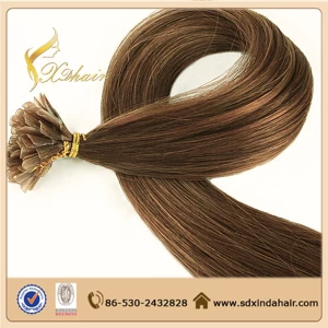 中国 U tip human hair extensions 1g strand remy human hair 100% human hair virgin remy hair Cheap Price メーカー