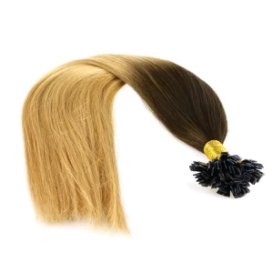 China Unprocessed Human Virgin Brazilian Hair Flat Tip Hair Extensions fabrikant