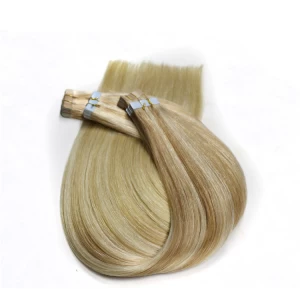 Cina Unprocessed Kinky Straight Weave Hair Indian Tape Hair Extension Indian No Dye Micro Thin Weft Hair Extension produttore