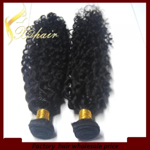 中国 Unprocessed deep wave human hair wavy hair machine weft factory price hair extension 制造商