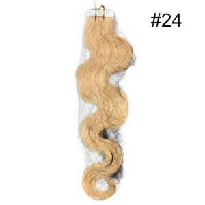 中国 Unprocessed extension human virgin beazilian straight body wave colored weave no shedding cheap price tape hair 制造商