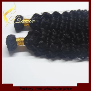 中国 Unprocessed human hair wave 100g 120 160g 175g deep wave curl hair wave 制造商