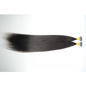 中国 Very popular i-tip hair extensions for black women hair dyed color #60 brazilian true human hair メーカー