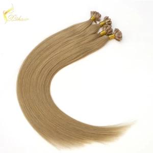 China cheap price nail U-tip 100% remy human stick tip hair fabricante
