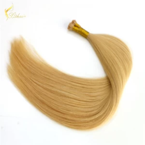 Cina Virgin human hair i-tip human hair Top quality virgin human hair pre-bonded hair extension produttore