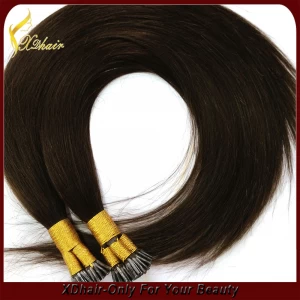 中国 Virgin remy hair extension U tip natural black hair 1garm per strand 制造商