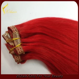 中国 Virgin remy lace clip in hair extension top quality human hair 制造商