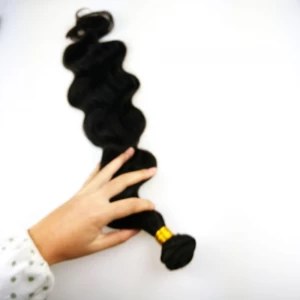 China Wavy hair extension machine weft high quality human hair Hersteller