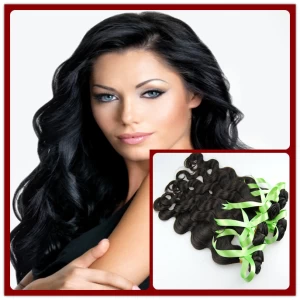 China Wholesale 10-30 inch 100% Peruvian Virgin Hair Body Wave Remy Human Hair Bundles manufacturer