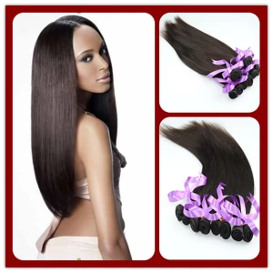 中国 卸売10- 30インチナチュラルカラー安い人間の髪マレーシアの処女ストレートの髪 メーカー