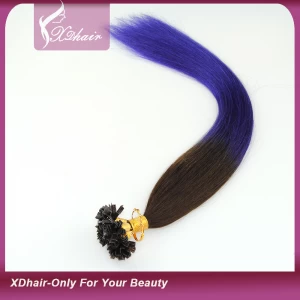 Китай Wholesale 6A top quality cold fusion hair extensions i tip u tip v tip hair extensions производителя