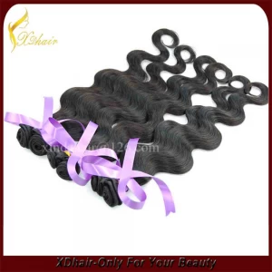 China Wholesale 8-32 inch 100% Peruvian Virgin Hair Body Wave Remy Human Hair manufacturer