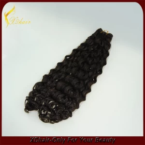 Китай Wholesale 8inch-30inch unprocessed grade 7a deep wave brazilian virgin hair bundles loose deep wave hair weave производителя
