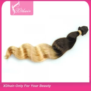 An tSín Wholesale Brazilian Hair Body Wave Ombre Color Hair,Ombre Color Human Hair Weft,1b Ombre Color Hair déantóir