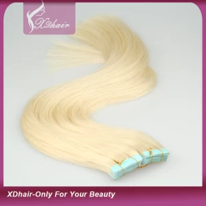 中国 Wholesale Brazilian Virgin Remy Pu Skin Weft Tape Hair Extension 制造商