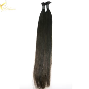 An tSín Wholesale Brazilian bulk hair 8A grade virgin bulk hair dye color déantóir