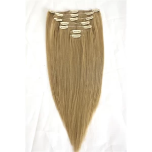 Cina Wholesale Cheapest Full Head Clip On Hair Extensions produttore