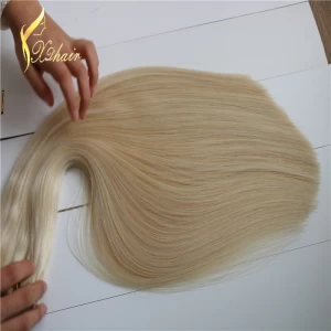 China Wholesale Double Drawn silky straight human hair weft,ombre color virgin remy braizlian hair weaving manufacturer