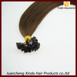 中国 Wholesale Factory cheap price Grade AAAA silky straight flat tip brazilian human hair product 制造商