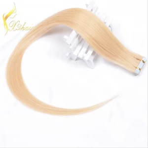 An tSín Wholesale Price 7A Grade Russian Hair Tape Hair Extensions déantóir