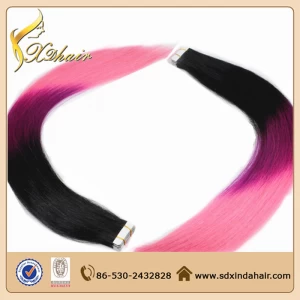 An tSín Wholesale Tape In Hair Extentions 100% European Hair Tape Human Hair Extension déantóir