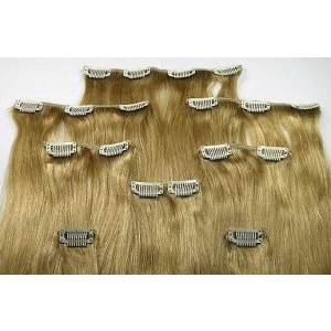 China Wholesale cheap price most popular human Virgin Brazilian Clip in Hair Extension Hersteller