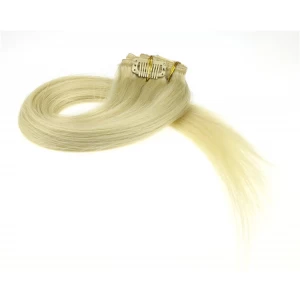 China Wholesale clip in hair extensions brazilian weave fabricante