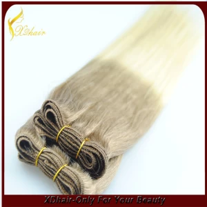 An tSín Wholesale hair extension wavy Virgin Brazilian Ombre Hair Weave déantóir