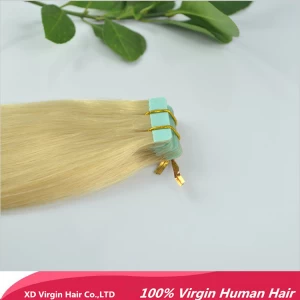 中国 Wholesale price human hair extension skin weft pu tape hair 制造商