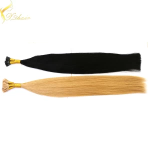 China Wholesale price remy italian keratin double drawn fusion hair extensions fabricante
