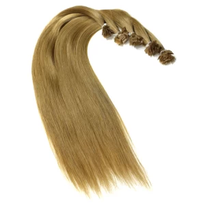 China Wholesale price remy italian keratin double drawn keratin bond hair extension fabricante