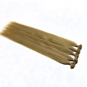 中国 Wholesale price remy italian keratin pre bonded remy double drawn hair extensions 制造商
