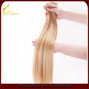 Cina Wholesale price top grade keratin glue 100% Brazilian virgin remy hair natural looking Germany glue tape hair extension produttore