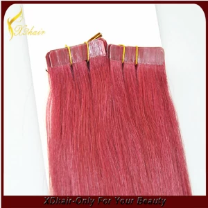 Китай Wholesale tape hair extension virgin cheap 100% european hair tape hair extension производителя