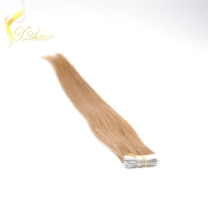 中国 Wholesales Price 100% Human Hair double drawn tape hair extensions メーカー